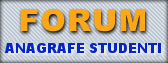forum anagrafe studenti